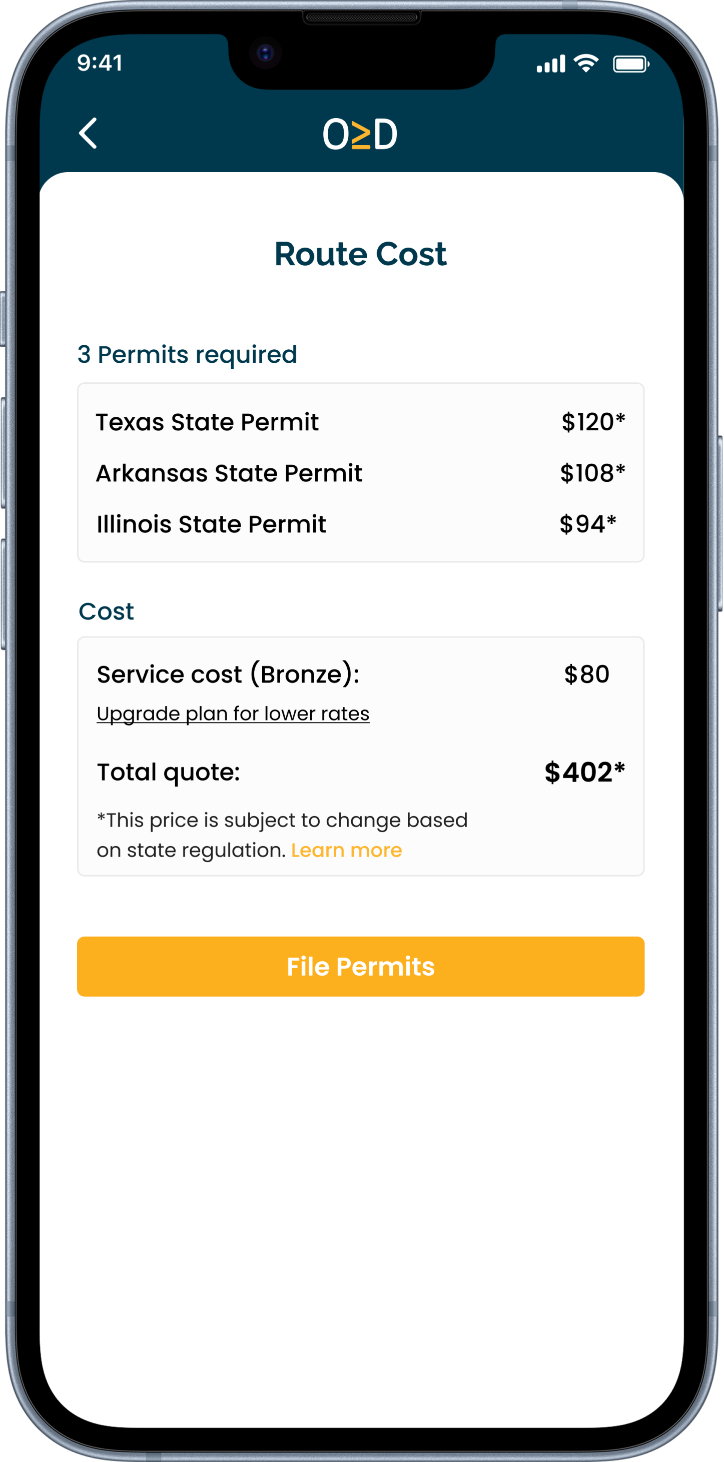 Route Cost