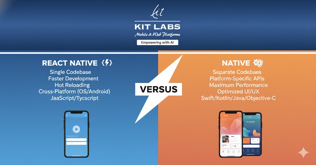 React Native vs Native app development Banner