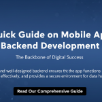 KIT LABS banner for Quick Guide on Mobile App Backend Development and architecture.